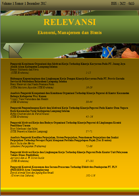 RelevansiJurnal Relevansi : Ekonomi, Manajemen dan Bisnis